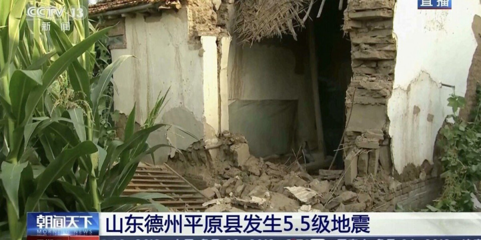 Snažan zemljotres u Kini! Najmanje 21 osoba povređena, 126 zgrada srušeno u Šandongu