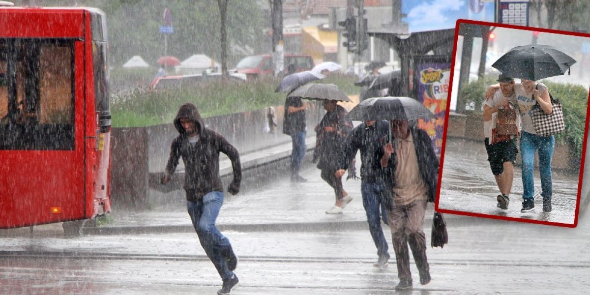 Olujno nevreme juriša ka Srbiji! Evo gde će pljuštati i grmeti do kraja dana
