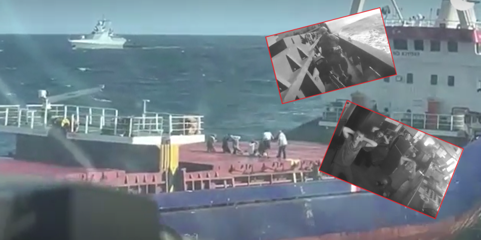 (VIDEO) Nestvarna akcija ruskih specijalaca! Helikopterima sleteli na brod upućen ka Ukrajini, a onda je nastao haos!