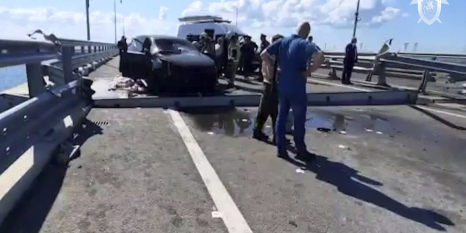 "Pripremamo još akcija, biće uzbudljivo": Objavljen prvi snimak napada na Krimski most (VIDEO)