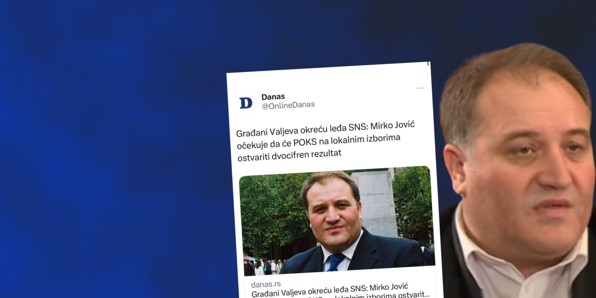 Čista politička perverzija! Mirko Jović postao miljenik Danasa!