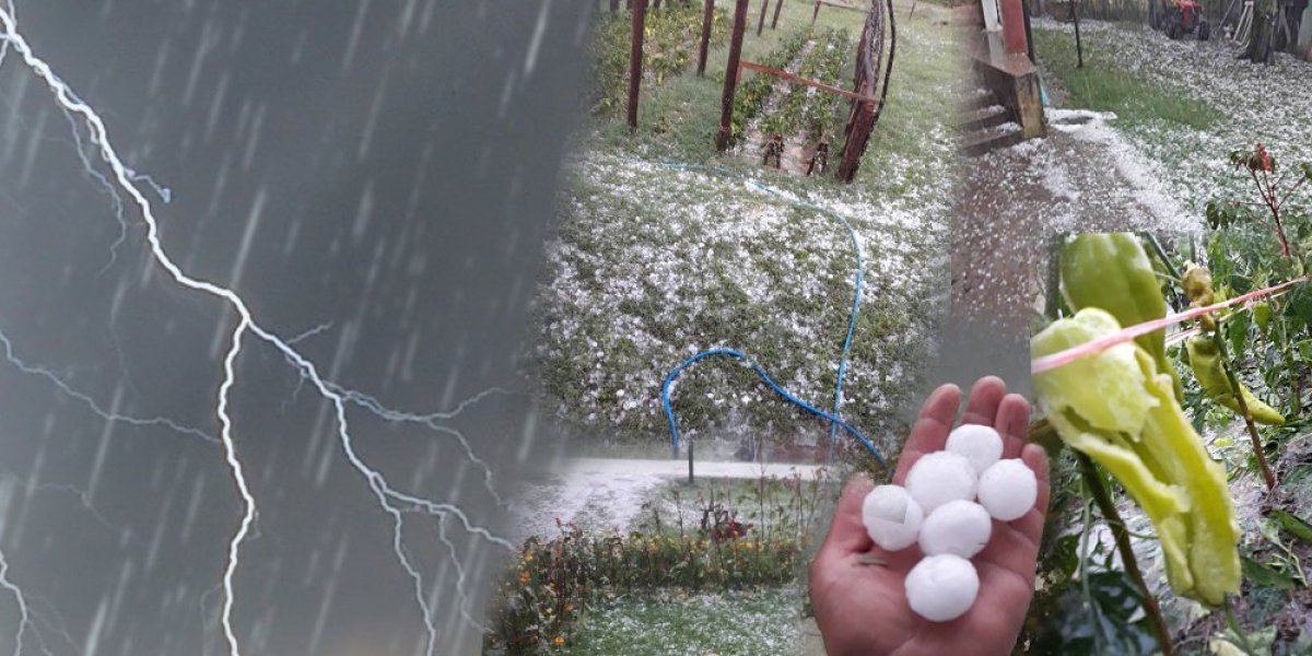 Pada grad veličine oraha! Snažno nevreme stiglo u Srbiju - Hladni front ...