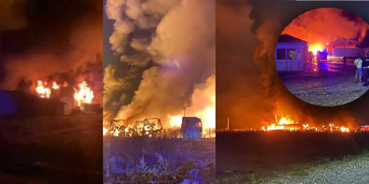 Ugašen požar kod Varvarina! Nema povređenih, ogromna materijalna šteta! (FOTO, VIDEO)