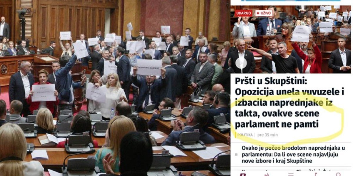 Tajkun priznao: Ovakvo gaženje parlamenta koje je priredila opozicija, do sada se nije dogodilo u Srbiji!