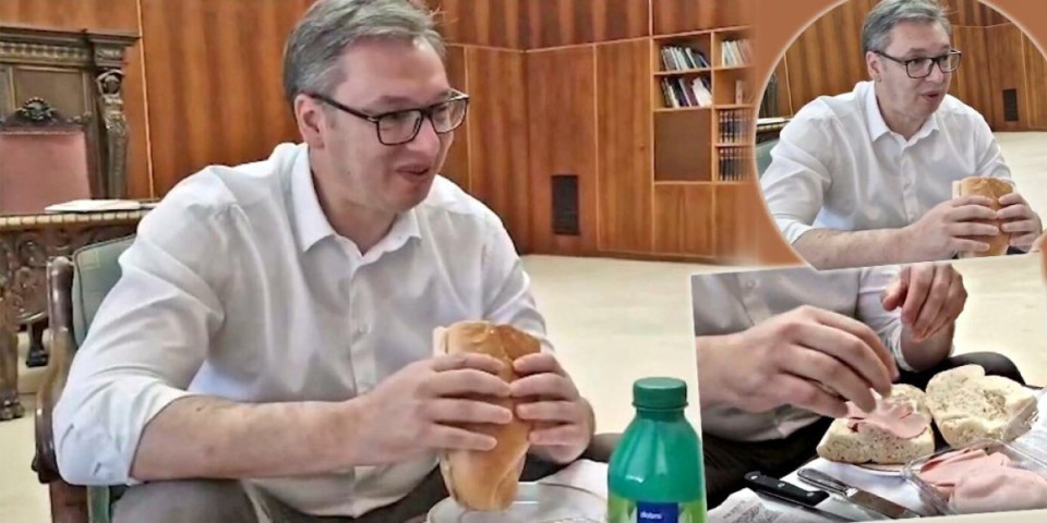 Vučić pojeo sendvič sa parizerom! Predsednik ispunio obećanje: Objavio hit video na Instagramu!