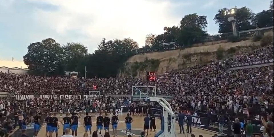 "Grobari" grme na Tašu! Zemljotres tokom predstavljanja igrača Partizana (VIDEO)
