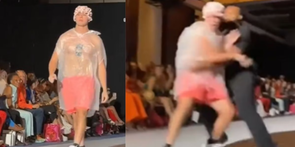 Obučen u kesu za smeće upao na Nedelju mode! Niko nije provalio da nije maneken dok... (VIDEO)
