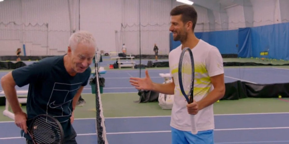 Smeh do suza! Novak imitacijom raspametio legendu! (VIDEO)