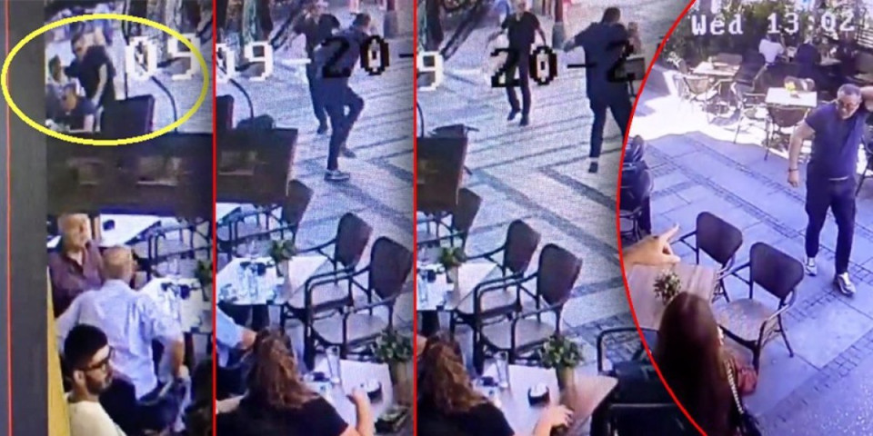 Ovo je trenutak uboda nožem u leđa! Užas u beogradskom restoranu, dug je hteo da naplati u krvi (VIDEO)
