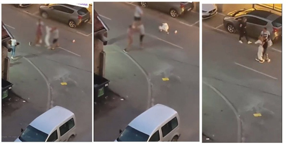 Devojka htela da ih razdvoji pa dobila pesnicu u glavu! Horor snimak nasilja s novosadskih ulica(VIDEO)