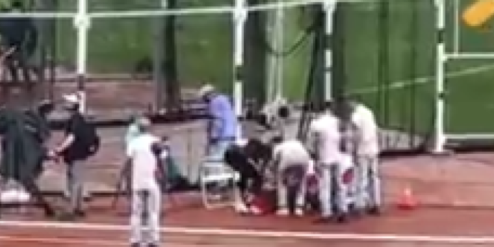 Atletičar kladivom povredio sudiju! Napravio mu otvoren prelom (VIDEO)