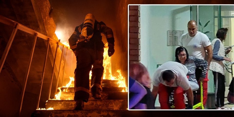 Herojski podvig u Novom Sadu! Spasili nepokretnu ženu iz požara! (FOTO)