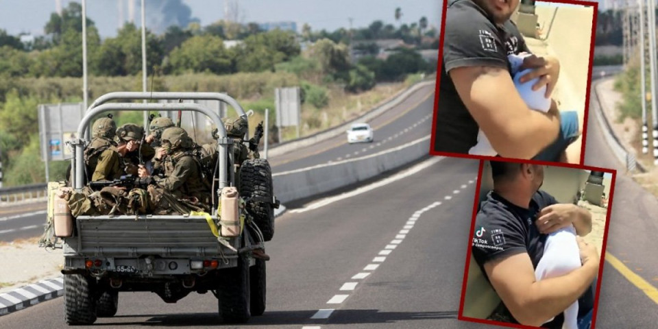 Srceparajuće scene iz Izraela! Otac pokušava da zaštiti bebu od bombe! (VIDEO)