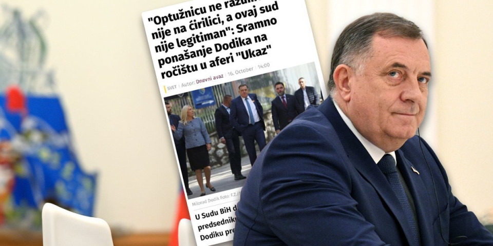 Smeta im sve srpsko! Za tajkunsku Novu skandal je to što je Dodik tražio tekst na ćirilici!