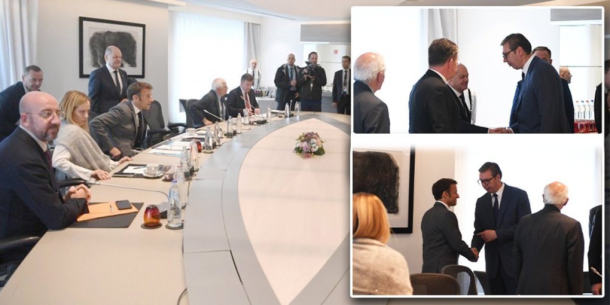 Kako je izgledao sastanak Vučića s evropskim zvaničnicima u Briselu (FOTO)