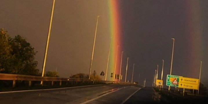 Kakav prizor posle kiše! Nad Suboticom i dugine boje