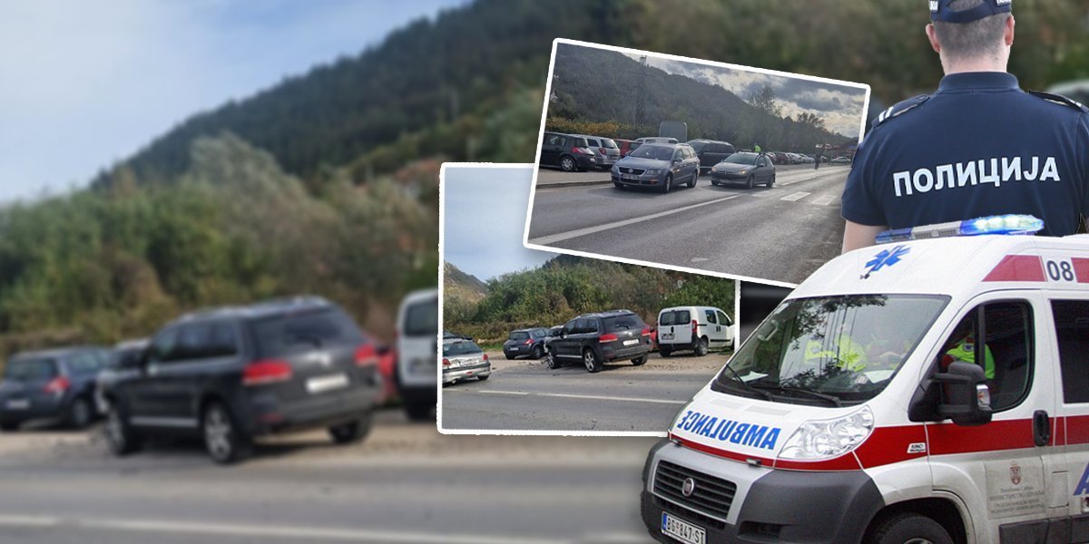 Lančani sudar 6 vozila kod Prijepolja! Ima povređenih, među njima i dvoje dece