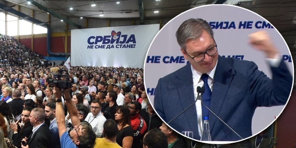 "Naša snaga ste vi - ljudi koji živite za Srbiju!" Vučićeve poruke iz Leskovca, pred punom halom Dubočica! (FOTO)