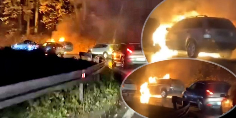 Izgoreo još jedan automobil tokom vožnje! Bukti požar na Iriškom vencu, stvaraju se kolone (FOTO/VIDEO)