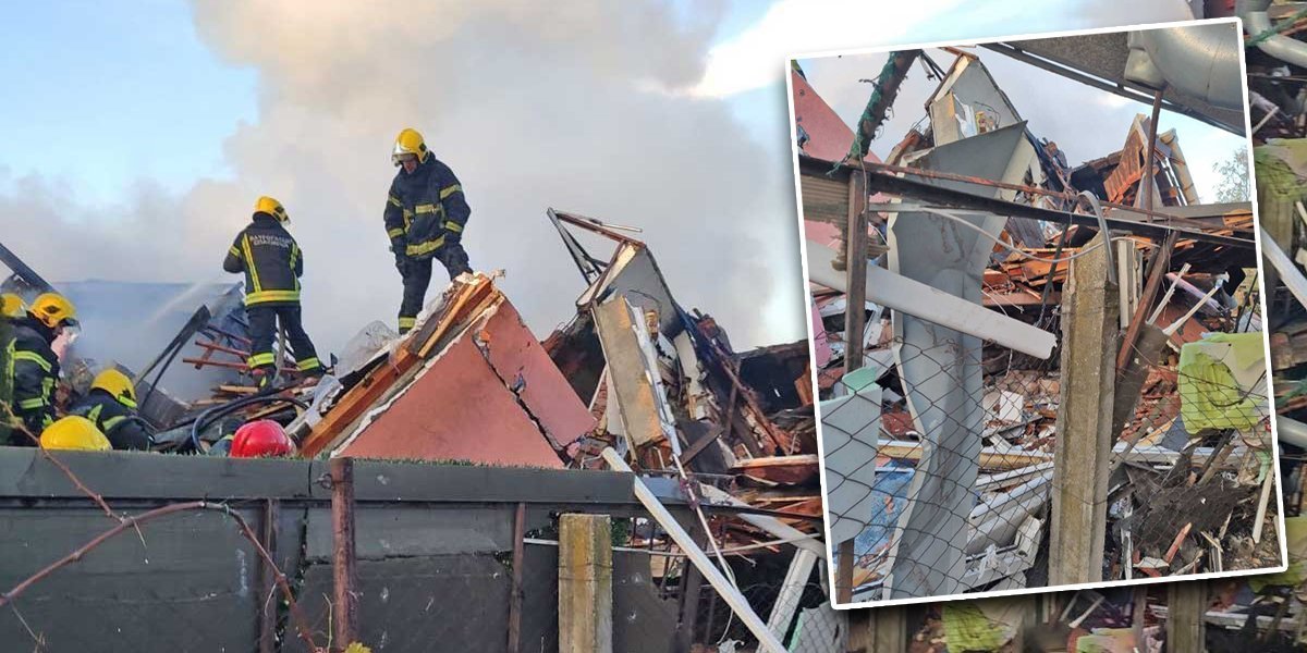 Prve fotografije iz Zrenjanina: Vatrogasci pokušavaju da dođu do žene u ruševini