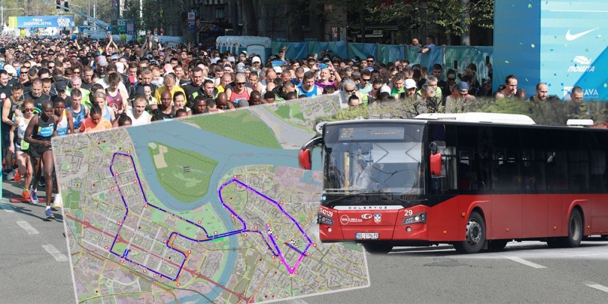 U nedelju se zatvara pola Beograda! Čak 69 linija javnog prevoza menja trasu, a ovo je detaljan spisak (MAPA)