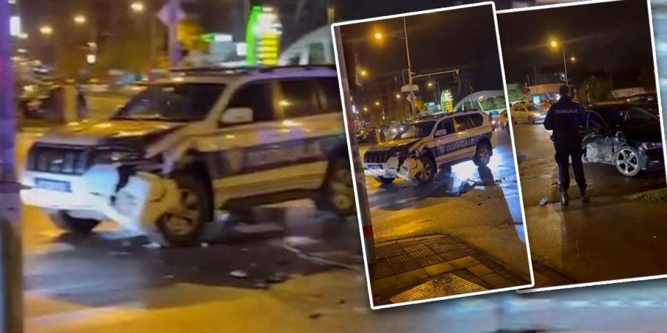 Žena se "audijem" zakucala u džip Interventne u Novom Sadu! Napravila strašnu grešku, službeno vozilo smrskano! (VIDEO)