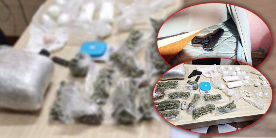 Pronađena veća količina narkotika i pištolj sa punim okvirom! Uhapšen diler u Požarevcu