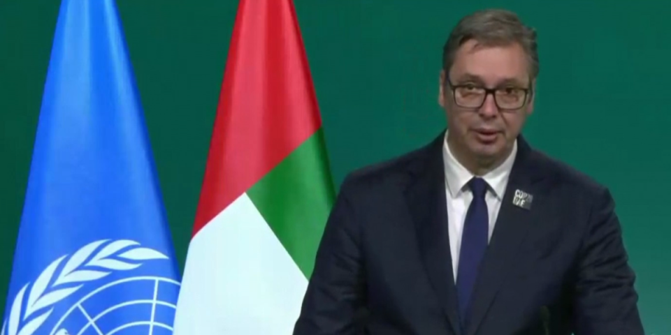 Obraćanje predsednika Vučića iz UAE: Moramo da nastavimo borbu protiv klimatskih promena, Srbija će dati doprinos!