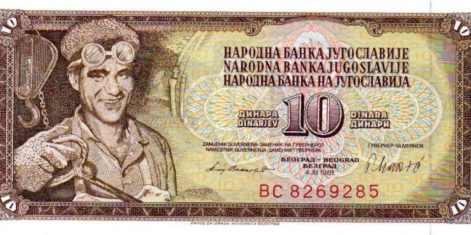 Tragična sudbina radnika sa najpoznatije jugoslovenske novčanice! Živeo u teškoj bedi i umro kao invalid rada