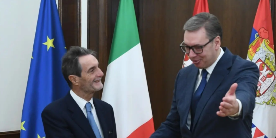 Predsednik Vučić sa Atiliom Fontanom: Srbija najveći spoljnotrgovinski partner Lombardije na prostoru Zapadnog Balkana