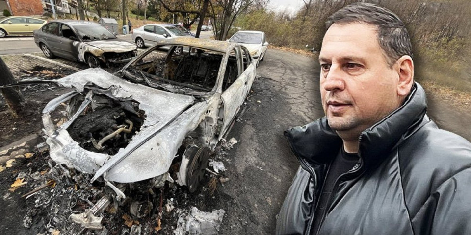 (FOTO/VIDEO) Informer na licu mesta! Pogledajte zapaljen automobil oca Maje Marinković: Bojim se za kuću na Avali, šteta na autu je 12.000 evra