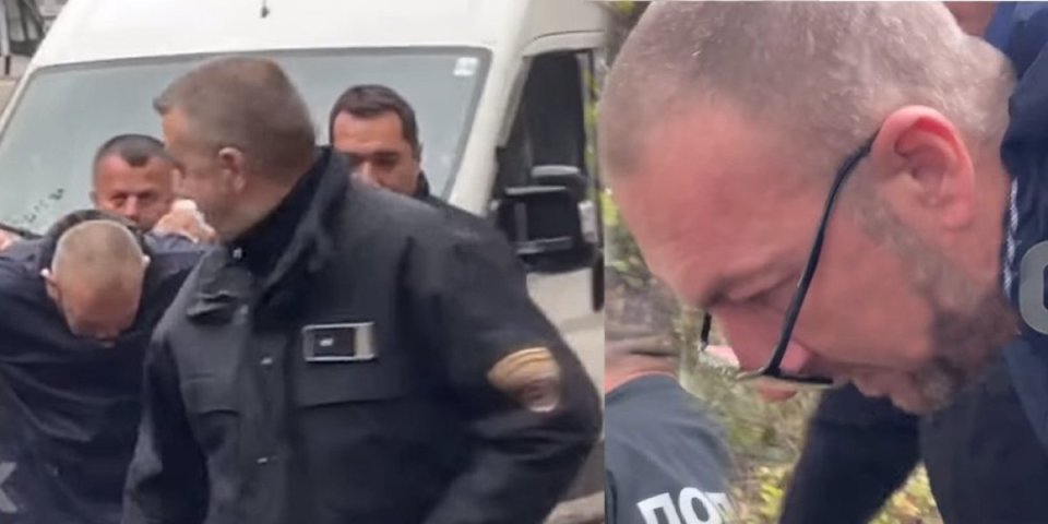 Pogledajte kako makedonska policija privodi vozača Vanjinog ubice! Sa lisicama na rukama ga uvode na saslušanje, izustio je samo ovo