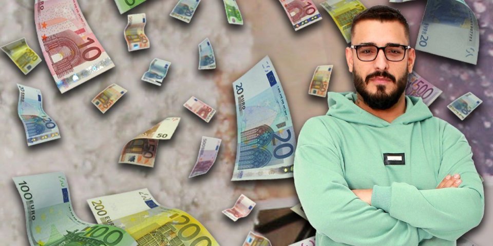 Darka Lazića kitili novčanicama: Za manje od jednog minuta zaradio nekoliko stotina evra
