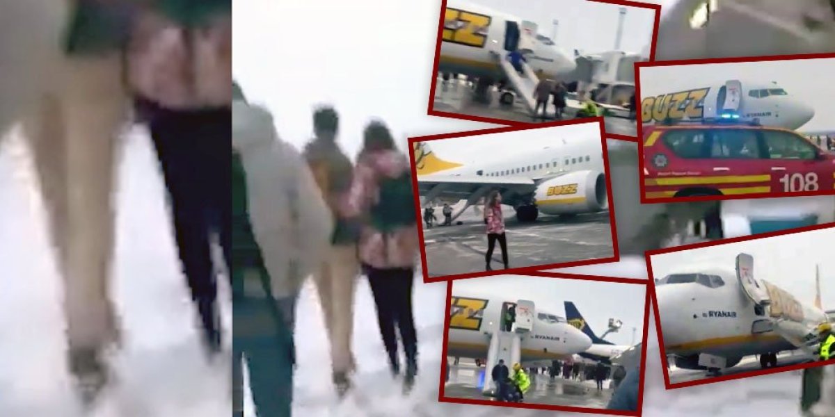 (VIIDEO) Putnici iskaču iz aviona! Dim guta letelicu, neviđena panika na aerodromu u Švedskoj