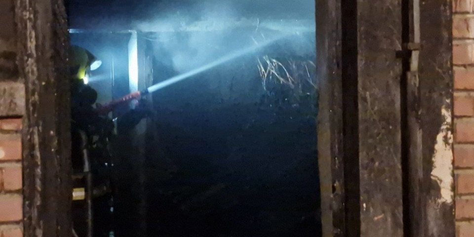 Požar u Novom Sadu! Zapalio se strujni ormarić na ulazu zgrade! (FOTO, VIDEO)