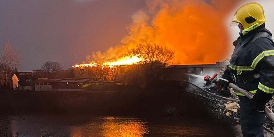 Zapalila se šupa, plamen se proširio na magacin: Požar u Bukovcu kod Novog Sada