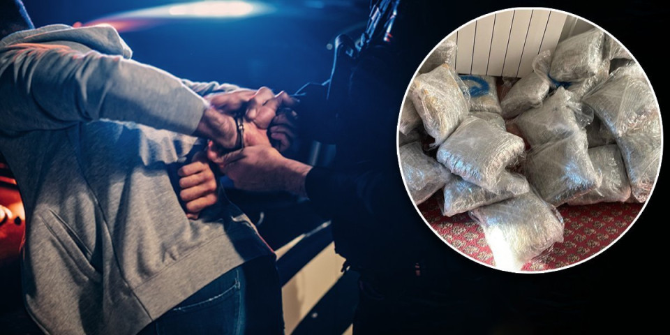 Zaplenjeno 34 kilograma marihuane! Uhapšen diler iz Beograda