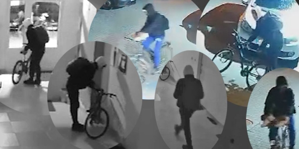 Mladić sa kapuljačom ukrao dečiji bicikl iz haustora! Neverovatan lopovluk na Altini (VIDEO)