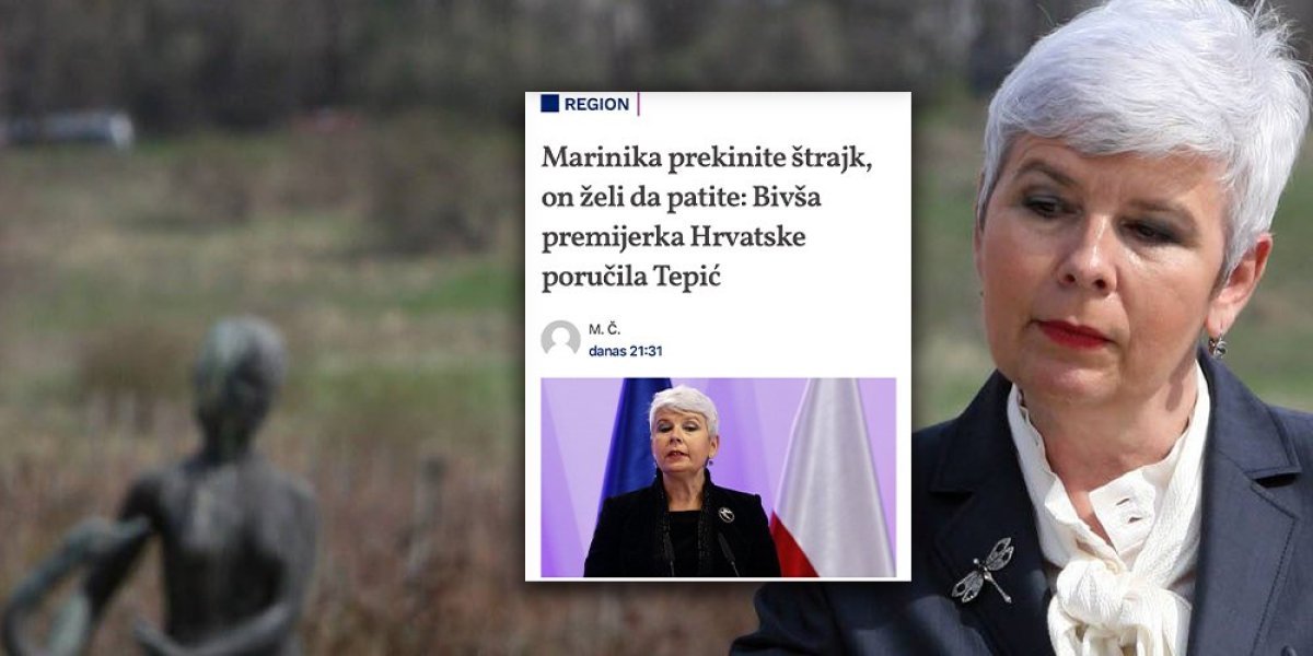 Bivša hrvatska premijerka Jadranka Kosor poručila Mariniki: Ja sam uz vas u borbi za Srbiju bez Vučića (FOTO)