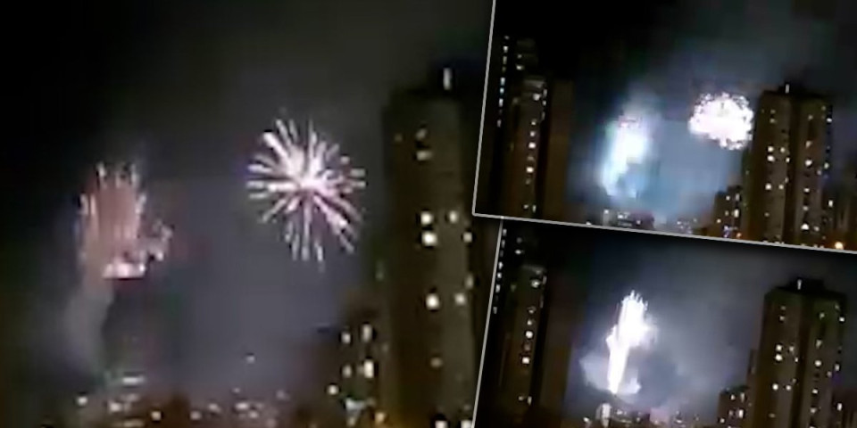 Tradicionlani vatromet u Bloku 45! Gorelo nebo nad Novim Beogradom, komšije podigle atmosferu (VIDEO)