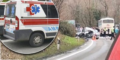 Nenad M. (48) poginuo je kada je "audijem " sleteo sa puta u kanal kod Kragujevca.