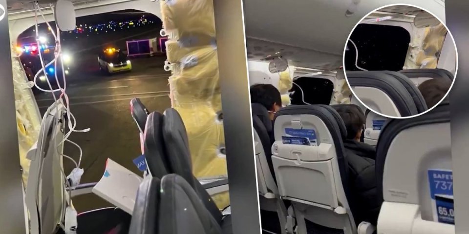 Prvi snimci panike na nebu iznad Amerike! Tokom leta otpao prozor u avionu sa oko 180 ljudi (VIDEO)