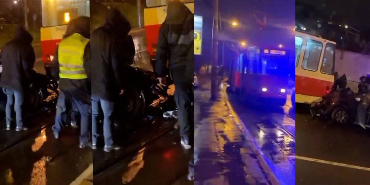 Automobilom se zakucala u tramvaj! Tri žene povređene u stravičnom udesu (VIDEO)