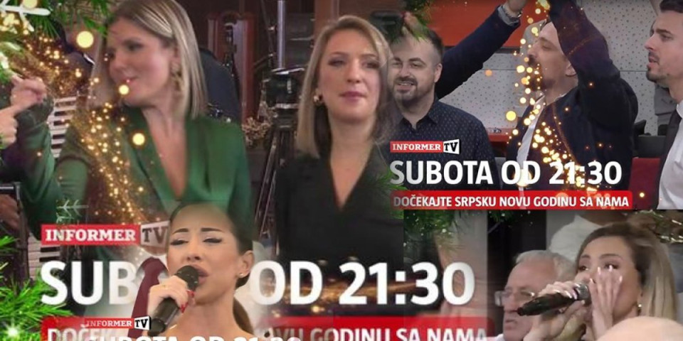 Dočekajte Srpsku novu godinu sa nama! Spektakularno narodno veselje večeras u 21.30 na Informer TV (VIDEO)