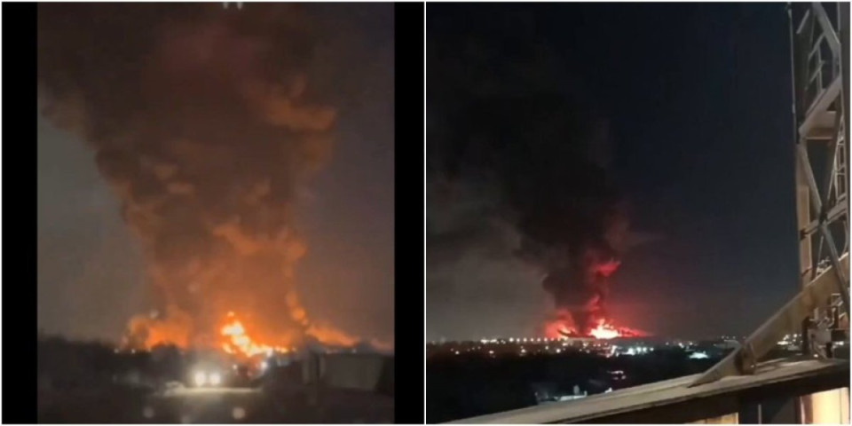 Dramatična noć u Rusiji! Veliki požar u Sankt Peterburgu, vatra gutala 70.000 kvadrata! (VIDEO)