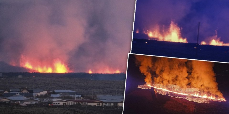 (VIDEO) Kataklizma na Islandu! Lava guta Grindavik, zapalile se kuće, stižu stravični snimci!