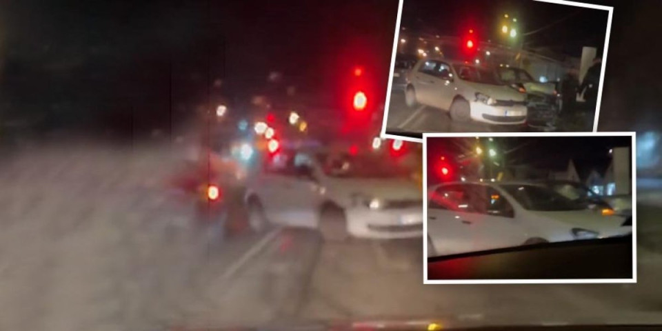 Snimak karambola u Batajnici! Automobil uništen, utvrđuje se kako je došlo do sudara