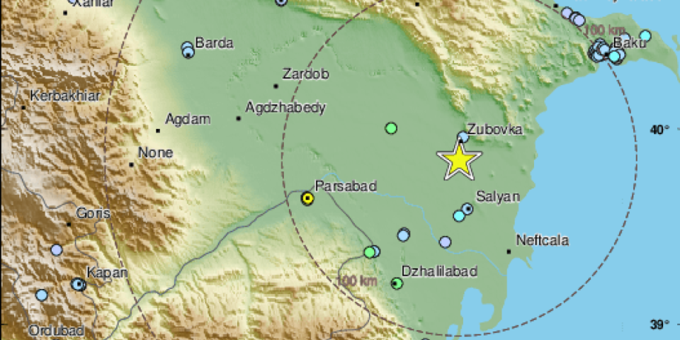 Jak zemljotres pogodio Azerbejdžan!