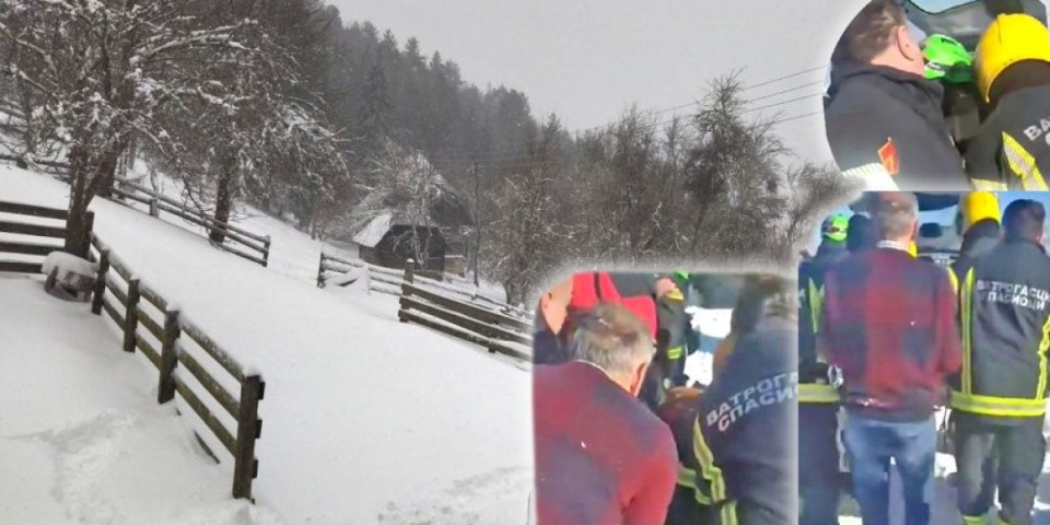 Okončana drama kod Bajine Bašte: Vatrogasci spasili povređenog muškarca (VIDEO)