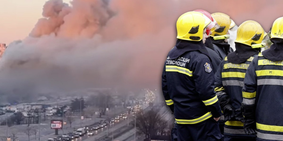 Apokaliptične scene na Novom Beogradu: Gori Blok 70, dim stigao do Sava Centra (VIDEO)